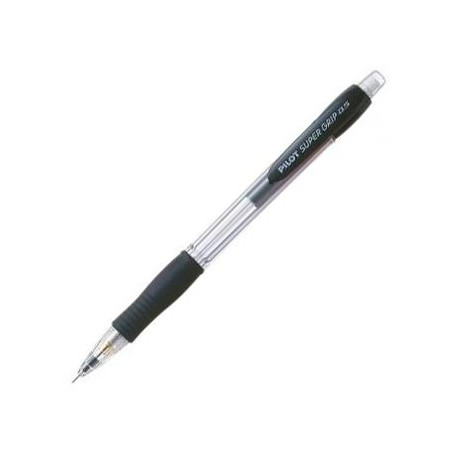 (H-185-SL-B) PILOT PORTAMINAS H-185 SUPERGRIP 0.5 CON GOMA NEGRO