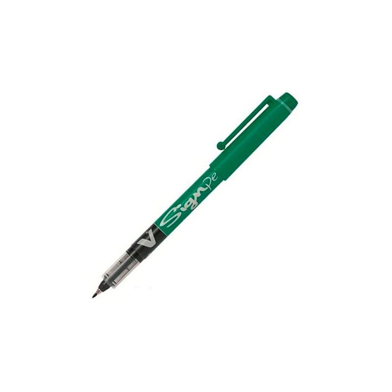 (SW-VSP-G) PILOT ROLLER TINTA LÍQUIDA VSIGN PEN PUNTA DE FIBRA 2.0MM VERDE