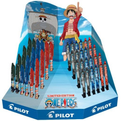 (NEOP) PILOT BOLÍGRAFOS TINTA BORRABLE FRIXION BALL / BALL PLUS ED.LIMITADA ONE PIECE SURTIDO EXPOSITOR 48 UD