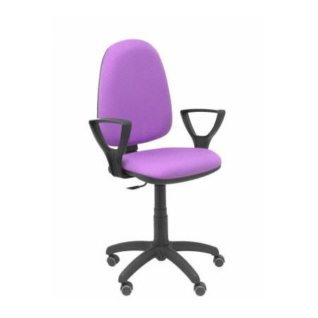 (04CPBALI82BGOLFRP) PIQUERAS Y CRESPO SILLA AYNA REGULABLE EN ALTURA C/ BRAZOS FIJOS RUEDAS DE PARQUÉ LILA PÁLIDO