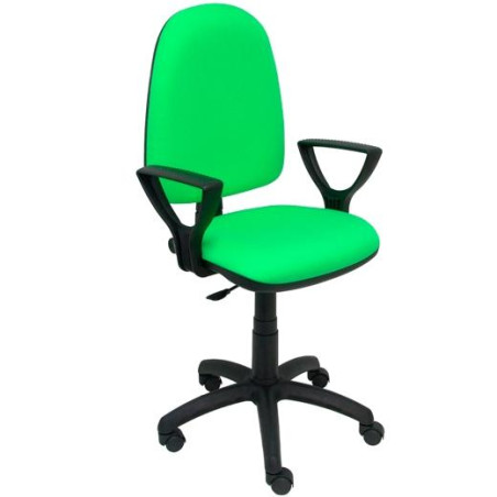 (04CPBALI22BGOLF) PIQUERAS Y CRESPO SILLA AYNA GIRATORIA CONTACTO PERMANENTE BRAZOS/F TEJIDO BALI VERDE PISTACHO