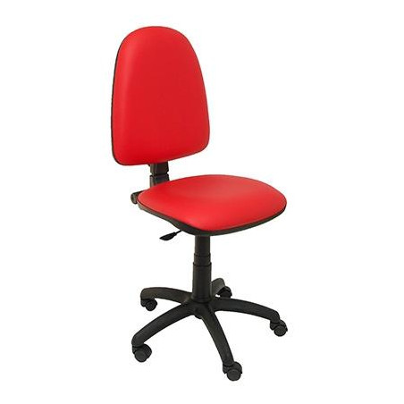 (04CPSPV79N) PIQUERAS Y CRESPO SILLA AYNA REGULABLE EN ALTURA SIMILPIEL ROJO