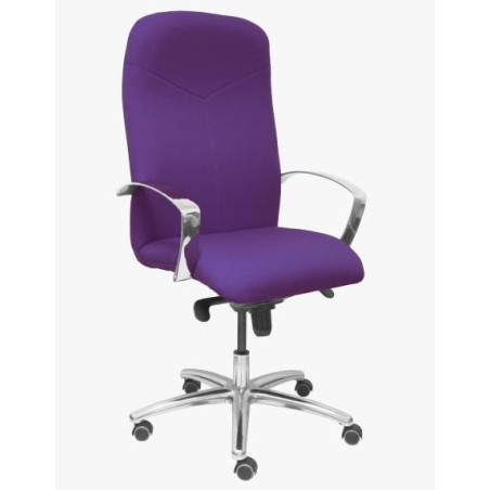(115DBBALI760) PIQUERAS Y CRESPO SILLÓN DE DIRECCIÓN CAUDETE GIRATORIO BASCULANTE REGULABLE BRAZOS/F TEJIDO BALI MORADO
