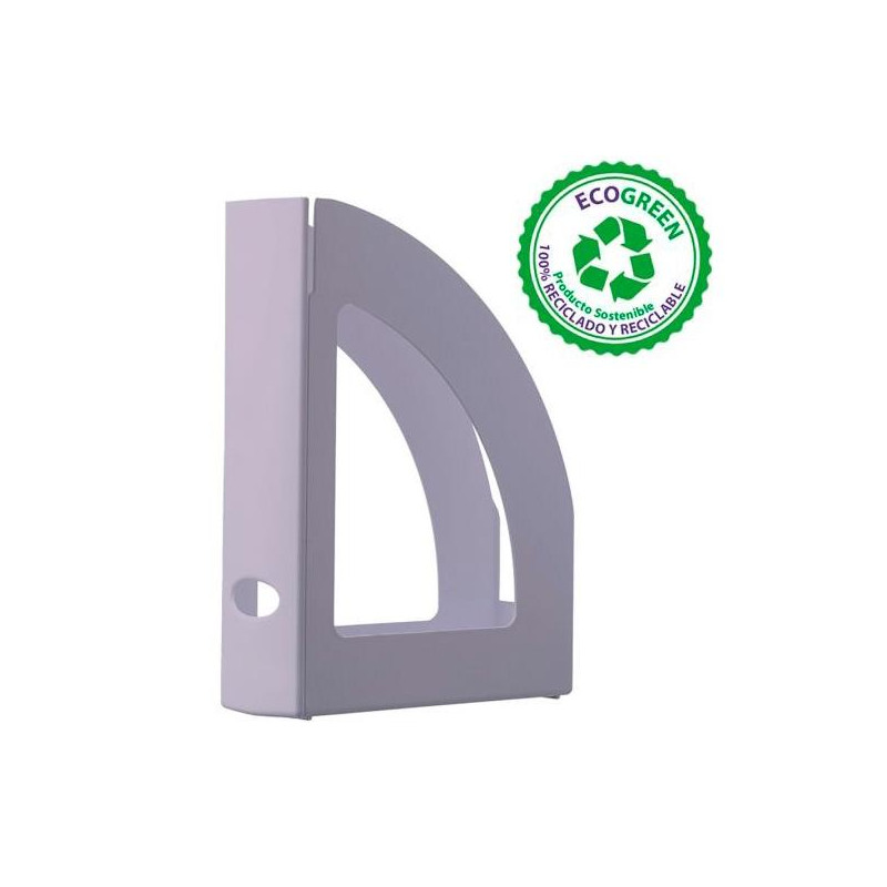 (2003 ML PS) ARCHIVO 2000 CAJETÍN ECOGREEN LOMO OLLAO 80MM 250X80X320MM RECICLADO MALVA PASTEL