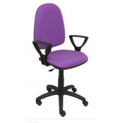 (04CPBALI82BGOLF) PIQUERAS Y CRESPO SILLA AYNA GIRATORIA CONTACTO PERMANENTE BRAZOS/F TEJIDO BALI LILA