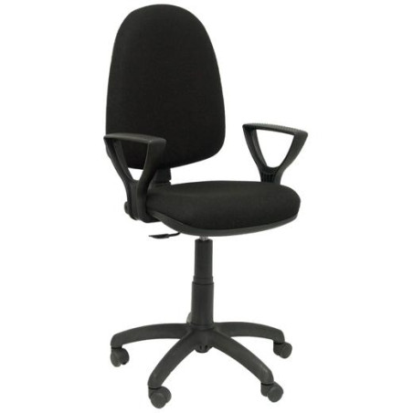 (04CPBALI840BGOLFRF) PIQUERAS Y CRESPO SILLA AYNA REGULABLE EN ALTURA C/ BRAZOS FIJOS RUEDAS AUTOFRENANTES BALI NEGRO