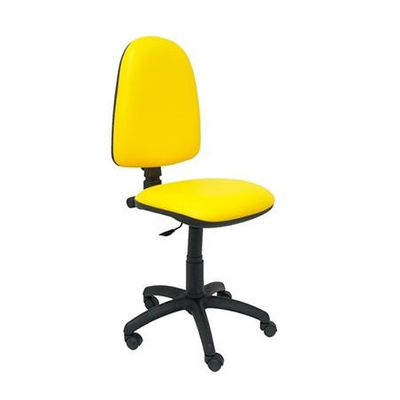 (04CPSPV26) PIQUERAS Y CRESPO SILLA AYNA REGULABLE EN ALTURA SIMILPIEL AMARILLO