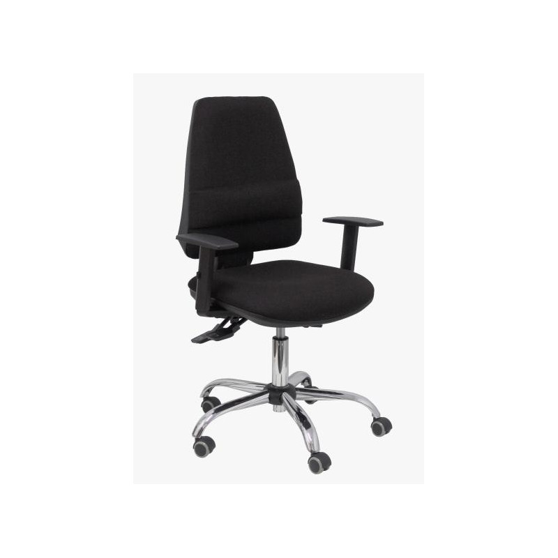 (14ASB840B10CRRPL) PIQUERAS Y CRESPO SILLA ELCHE S 24H CP BRAZOS REGULABLES TEJIDO BALI COLOR NEGRO
