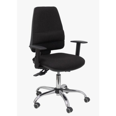 (14ASB840B10CRRPL) PIQUERAS Y CRESPO SILLA ELCHE S 24H CP BRAZOS REGULABLES TEJIDO BALI COLOR NEGRO
