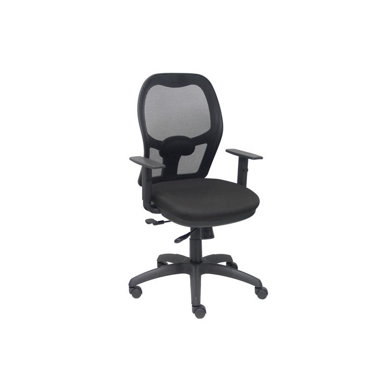 (15SNBALI840TK) PIQUERAS Y CRESPO SILLA JORQUERA MALLA NEGRA ASIENTO BALI NEGRO CON TRASLAK