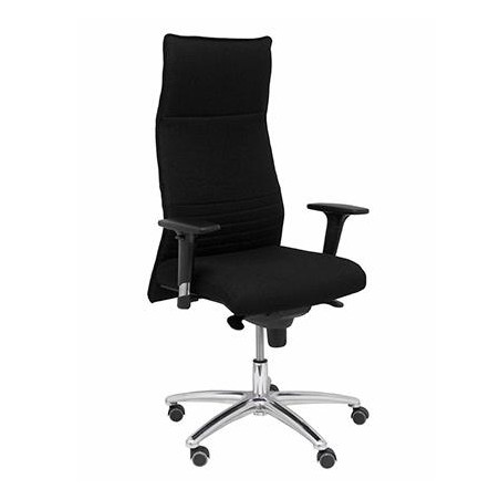 (206SBALI840) PIQUERAS Y CRESPO SILLÓN ALBACETE ASIENTO Y RESPALDO TAPIZADOS EN TEJIDO BALI COLOR NEGRO