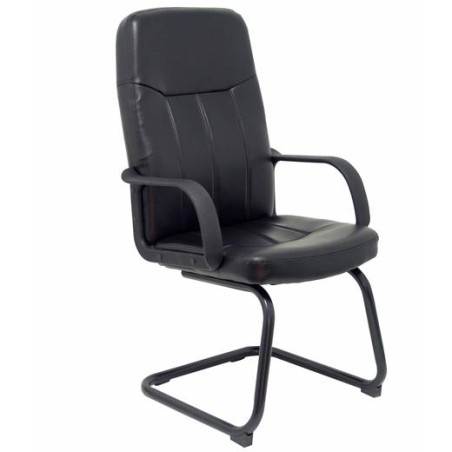 (262SPNE) PIQUERAS Y CRESPO SILLÓN VILLA CONFIDENTE PATÍN SIMILPIEL NEGRO