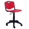 (26GI350RN) PIQUERAS Y CRESPO SILLA GIRATORIA ROBLEDO ASIENTO Y RESPALDO DE PLASTICO DE COLOR ROJO