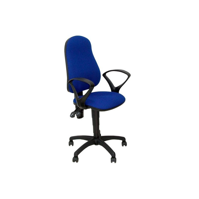 (271SARAN229) PIQUERAS Y CRESPO SILLA ALAMO CP BRAZOS FIJOS ASIENTO TEJIDO ARAN AZUL