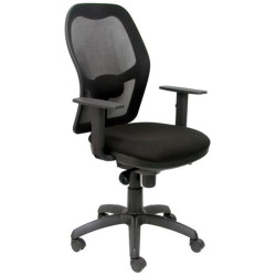 (15SNBALI840) PIQUERAS Y CRESPO SILLA JORQUERA MALLA NEGRA ASIENTO BALI NEGRO