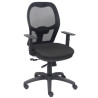 (15SNBALI840TK) PIQUERAS Y CRESPO SILLA JORQUERA MALLA NEGRA ASIENTO BALI NEGRO CON TRASLAK