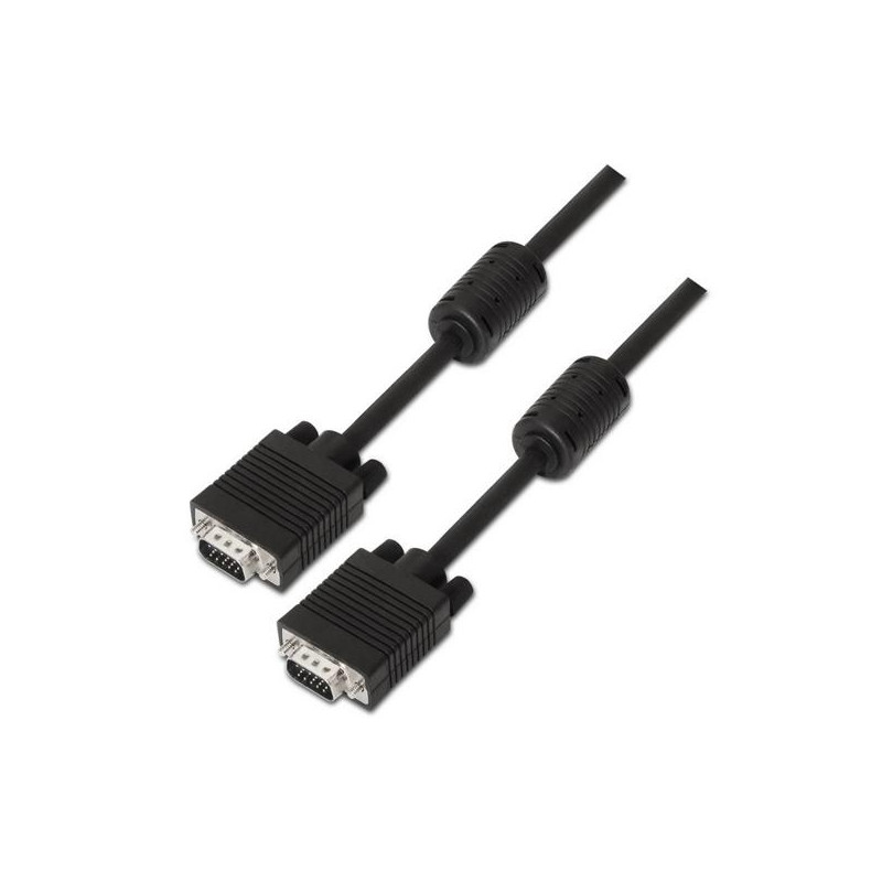 (A113-0072) AISENS CABLE SVGA CON FERRITA  HDB15/M - HDB15/M NEGRO 3