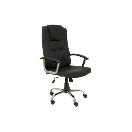 (280DBSPNE) PIQUERAS Y CRESPO SILLÓN DE DIRECCIÓN GUADALIMAR GIRATORIO BRAZOS FIJOS REGULABLE BASCULANTE NEGRO