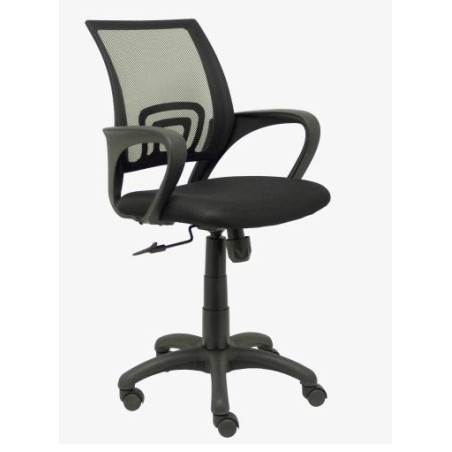 (312NE) PIQUERAS Y CRESPO SILLA OPERATIVA VIANOS B/FIJOS RESPALDO DE MALLA NEGRO ASIENTO BALI NEGRO