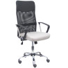 (31BM8403D40CRRP) PIQUERAS Y CRESPO SILLA GONTAR GIRATORIA BASCULANTE B/FIJOSRESPALDO MALLA NEGRA ASIENTO GRIS CLARO