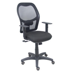(345SM840B840B10CRP) PIQUERAS Y CRESPO SILLA ALOCÉN SINCRO B/REGULABLE RESPALDO DE MALLA NEGRO ASIENTO NEGRO