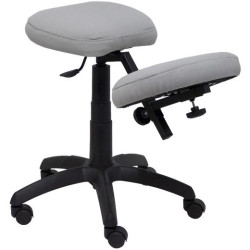 (37GBALI40) PIQUERAS Y CRESPO TABURETE LIETOR REGULABLE GIRATORIO BALI GRIS CLARO