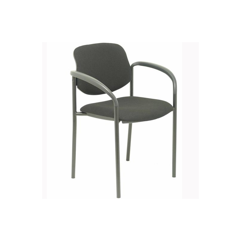 (27NBALI840CB) PIQUERAS Y CRESPO SILLA FIJA STYL B/FIJOS CHASIS NEGRO TEJIDO BALI NEGRO