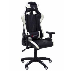 (7216DBSPNE) PIQUERAS Y CRESPO SILLA GAMING PARAISO BASCULANTE GIRATORIA REGULABLE EN ALTURA NEGRO Y BLANCO