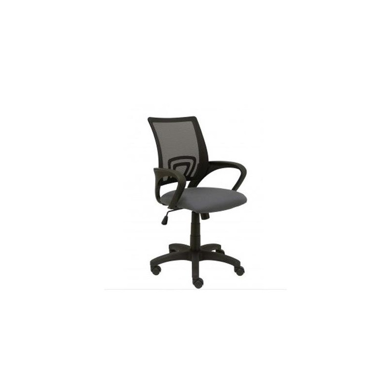 (312BM840B600RN) PIQUERAS Y CRESPO SILLA OPERATIVA VIANOS B/FIJOS RESPALDO MALLA NEGRO ASIENTO BALI GRIS OSCURO