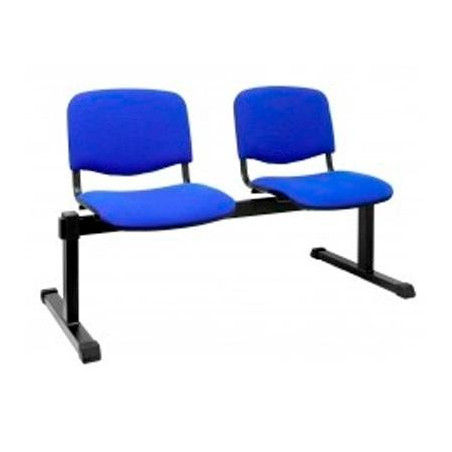 (B2ARAN229) PIQUERAS Y CRESPO BANCADA ISO 2 PLAZAS TAPIZADO ARAN AZUL