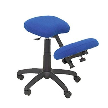 (37GBALI229) PIQUERAS Y CRESPO TABURETE LIETOR REGULABLE GIRATORIO BALI AZUL