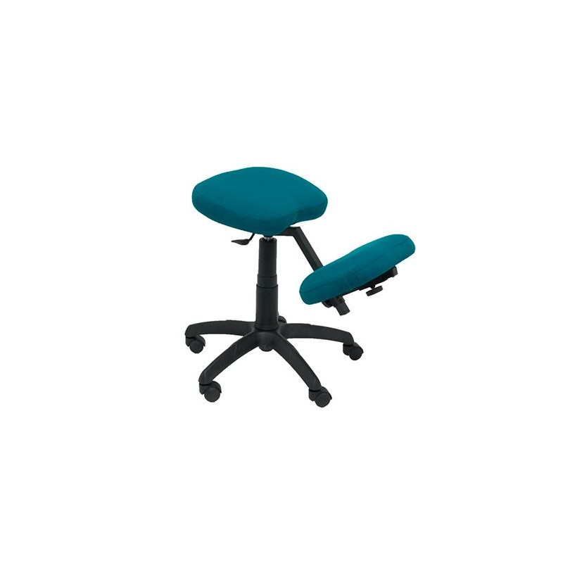 (37GBALI429) PIQUERAS Y CRESPO TABURETE LIETOR REGULABLE GIRATORIO BALI VERDE OSCURO