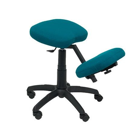 (37GBALI429) PIQUERAS Y CRESPO TABURETE LIETOR REGULABLE GIRATORIO BALI VERDE OSCURO