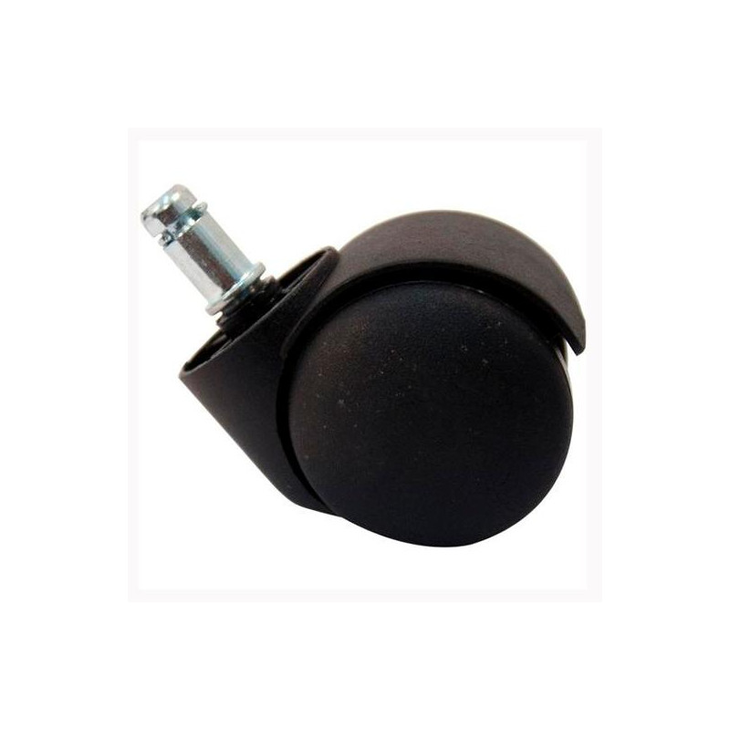 (KIT1RF) PIQUERAS Y CRESPO KIT DE 5 RUEDAS AUTOFRENANTE PARA SILLA PERNO 11MM NEGRO