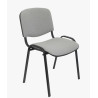 (PACK126PTNA40) PIQUERAS Y CRESPO PACK DE 1 SILLA FIJA APILABLE ISO TAPIZADA ARAN GRIS