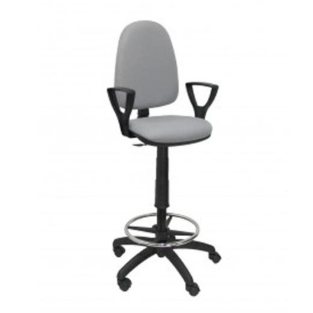 (T04CPBALI40BGOLF) PIQUERAS Y CRESPO TABURETE AYNA GIRATORIO CP ARO REPOSAPIÉS B/FIJOS TAPIZADO BALI GRIS