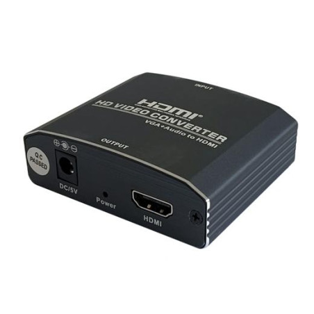 (A115-0386) AISENS CONVERSOR SVGA/H + AUDIO A HDMI/H NEGRO