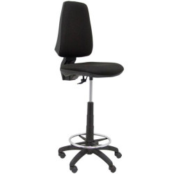 (T14CPB840RN) PIQUERAS Y CRESPO TABURETE ELCHE CP S/BRAZOS ARO RESPOSAPIÉS TEJIDO BALI NEGRO