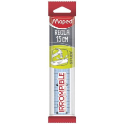 (245320) MAPED STUDY REGLA 15CM IRROMPIBLE TRANSLÚCIDA