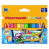 (8757742) PLASTIDECOR CERAS PEQUES TRIANGULAR COLORES SURTIDOS ESTUCHE 12 UD