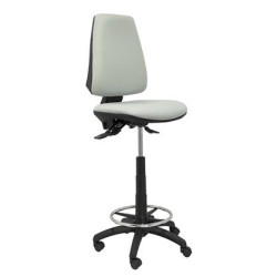 (T14SB40) PIQUERAS Y CRESPO TABURETE ELCHE S S/BRAZOS ARO RESPOSAPIÉS TEJIDO BALI GRIS CLARO