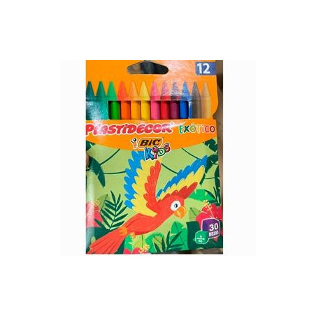 (9339612) PLASTIDECOR CERAS EXOTIC COLORES SURTIDOS ESTUCHE 12 UD