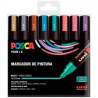(182634680) POSCA ESTUCHE 8 MARCADORES PC-5M/8C PINTURA NO PERMANENTE PUNTA BALA 1
