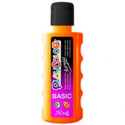 (18531) PLAYCOLOR PINTURA ACRYLIC BASIC BOTELLA 250ML NARANJA
