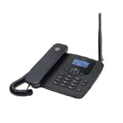 (G96000N18B1AES) MOTOROLA TELEFONO FIJO FW410L CON SIM 4G GSM CON BATERIA AUXILIAR Y FUNCIONA COMOPUNTO DE ACCESO WIFI NEGRO