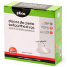 (13334) PLICO DISCOS DE CIERRE TEXTIL AUTOADHESIVO Ø20MM  -CAJA 400 DISCOS- BLANCO