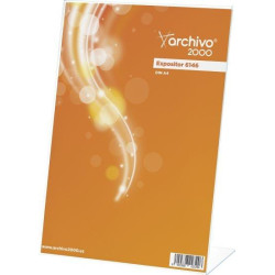 (6146 CS TP) ARCHIVO 2000 EXPOSITOR SOBREMESA ARCHIVO 2000 "PREMIUM" EN FORMA DE L DIN A4 VERTICAL ESPESOR 3 MM 95X210X305 MM