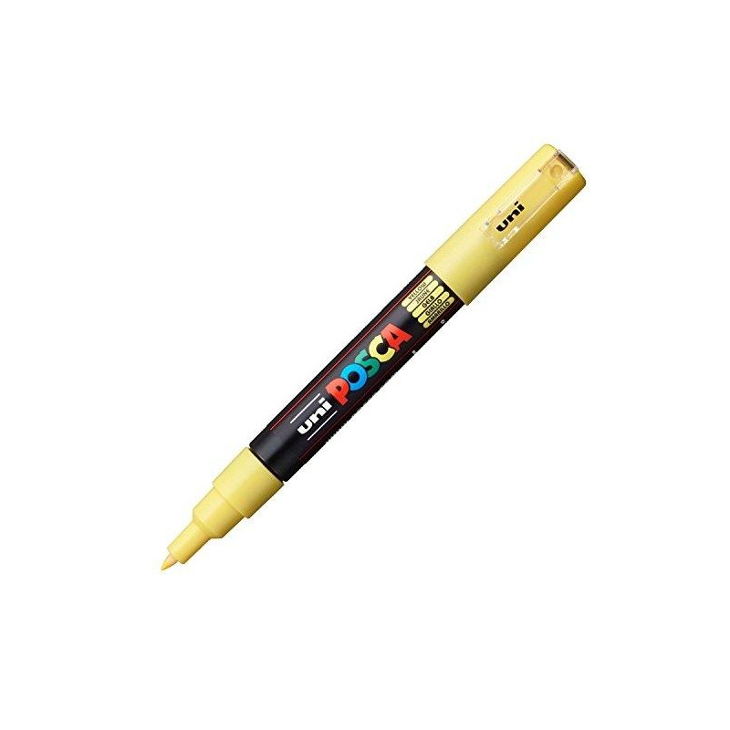 (285007000) POSCA MARCADOR  PC-1M NO PERMANENTE PUNTA EXTRAFINA 0.7-1MM AMARILLO