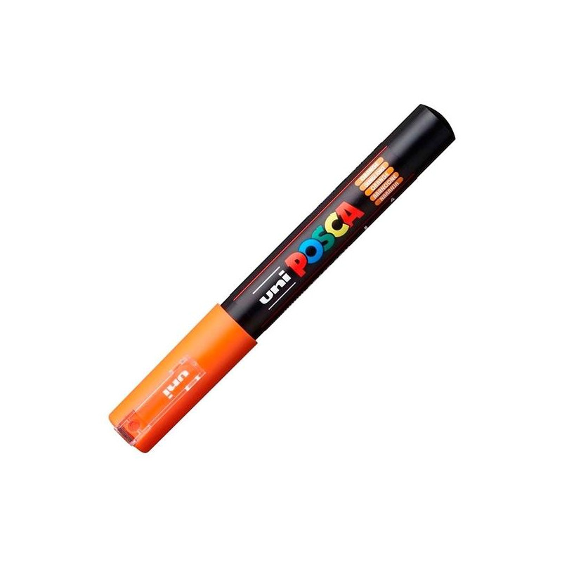 (285015000) POSCA MARCADOR  PC-1M NO PERMANENTE PUNTA FINA 0.7-1MM NARANJA