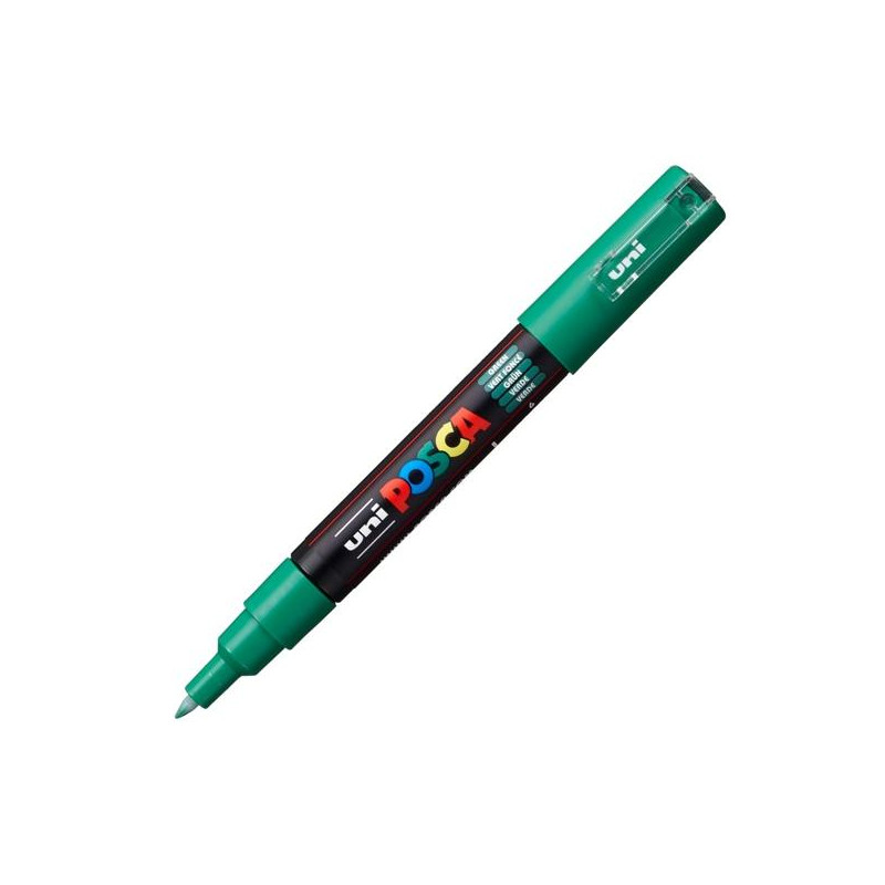 (285023000) POSCA MARCADOR  PC-1M NO PERMANENTE PUNTA FINA 0.7-1MM VERDE